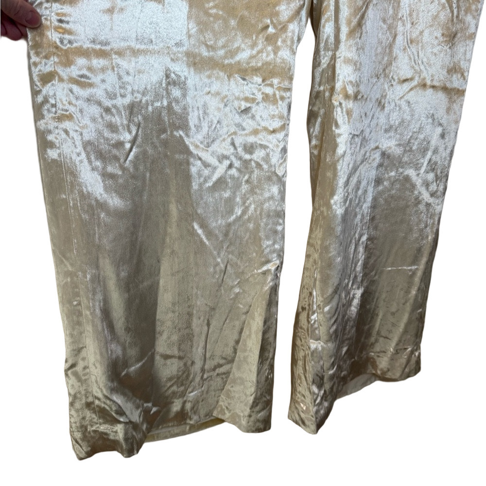 J CREW ‘Carolina Drapey Velvet’ Wide Leg Pants - Picture 6 of 17
